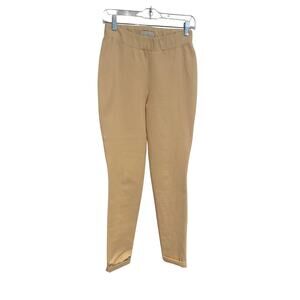 ARJE 100% Cotton Pull On Pants in Cream size 8 Made in Italy